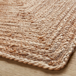 Hempy Hand Woven Jute Rug - thumbnail 4