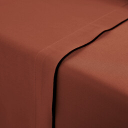 Victor Plain Washed Cotton Satin 300 Thread Count Flat Sheet - thumbnail 2