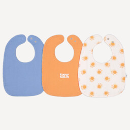 Pack of 3 Cotton Muslin/Towelling Bibs
