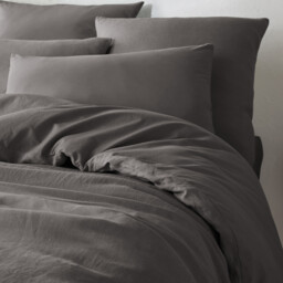 Annaba Two-Sided Washed Linen & Cotton Pillowcase - thumbnail 3