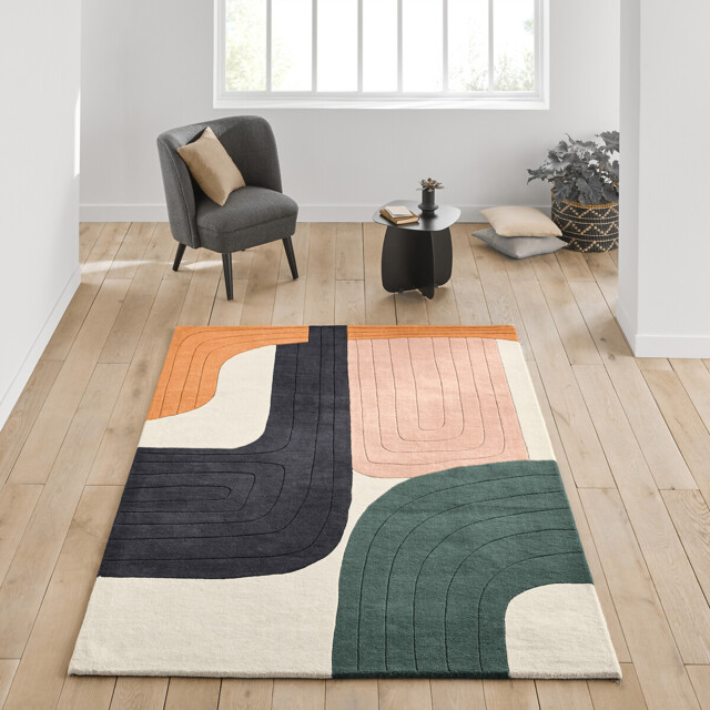 Milano Multicoloured Wool Rug - image 1