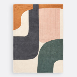 Milano Multicoloured Wool Rug - thumbnail 3