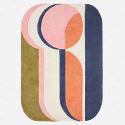 Geometric Print Cotton Rug - thumbnail 2