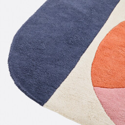 Geometric Print Cotton Rug - thumbnail 3