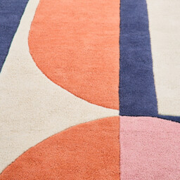 Geometric Print Cotton Rug - thumbnail 4