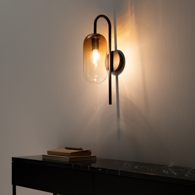 Linterna Amber Glass Wall Light - image 1
