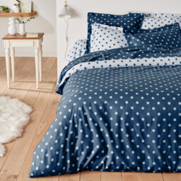 Clarisse Polka Dot Brushed Cotton Flat Sheet - thumbnail 2