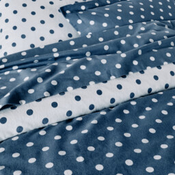 Clarisse Polka Dot Brushed Cotton Flat Sheet - thumbnail 3
