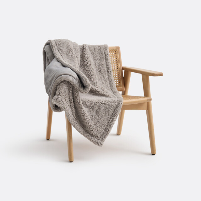 Maxine Throw in Fleece and Sherpa - image 1