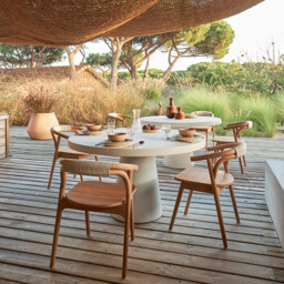 Fermyo Garden Table Armchair in Solid Teak - thumbnail 2