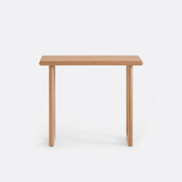 Douve Console Table in Solid Oak and Oak Veneer, Width 80cm - thumbnail 2