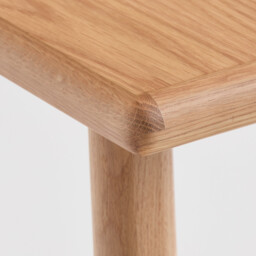 Douve Console Table in Solid Oak and Oak Veneer, Width 80cm - thumbnail 4