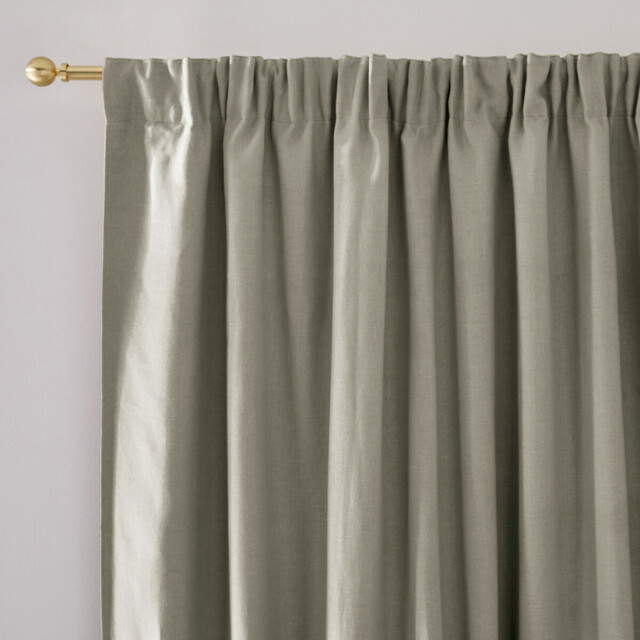 Elba Linen Blackout Curtain with Pencil Pleat and Wave - image 1