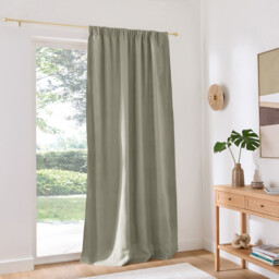 Elba Linen Blackout Curtain with Pencil Pleat and Wave - thumbnail 3