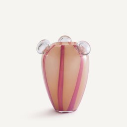 Celis Blown Glass Vase with 3 Bubbles H30cm - thumbnail 3