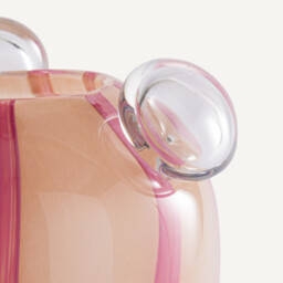 Celis Blown Glass Vase with 3 Bubbles H30cm - thumbnail 4