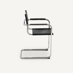 Winset Genuine Split Leather Table Armchair - thumbnail 3