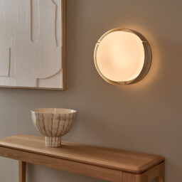 Darja Iron and Opaline Wall/Ceiling Light - thumbnail 1