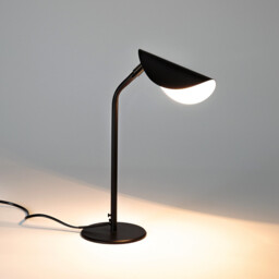 Funambule Adjustable Black Matte Metal Table Lamp - thumbnail 3