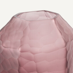 Zenka Vase in Burgundy Frosted Glass - thumbnail 3
