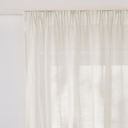 Onega Linen Pencil Pleat Wave Voile Panel - thumbnail 1
