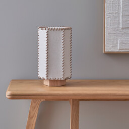 Sixta Table Lamp in Oak and Linen - thumbnail 4