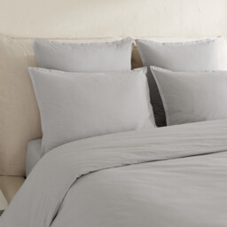 Sabbal Washed Cotton Percale 300 Thread Count Pillowcase - thumbnail 4