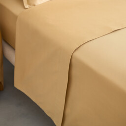 Saria 500 Thread Count Washed Cotton Sateen Flat Sheet - thumbnail 3