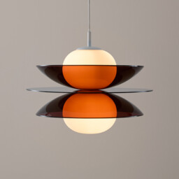Okara Ceiling Light in Plexiglass and Opaline Glass - thumbnail 3