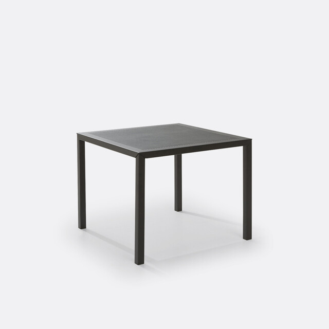 Choe Square Perforated Metal Garden Table - image 1