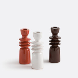 Greta 18cm High Ceramic Candlestick - thumbnail 4