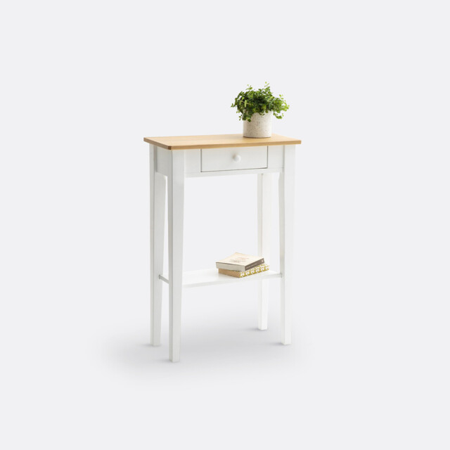 Alvina Solid Pine 1-Drawer Console Table - image 1