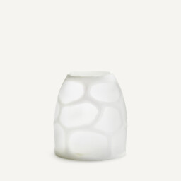 Arca Frosted Glass Vase, H20cm - thumbnail 1