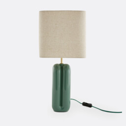 Malo Ceramic & Linen Table Lamp - thumbnail 4
