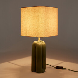 Malo Ceramic & Linen Table Lamp - thumbnail 3