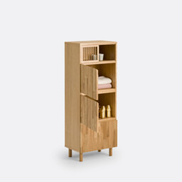 Bilbao Wardrobe in Oak and Veneer with 3 Doors - thumbnail 4