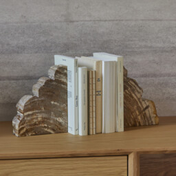 Set of 2 Kayu Petrified Wood Bookends - thumbnail 2