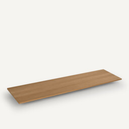 Working Oak Veneer Desk Tray, Length 250cm