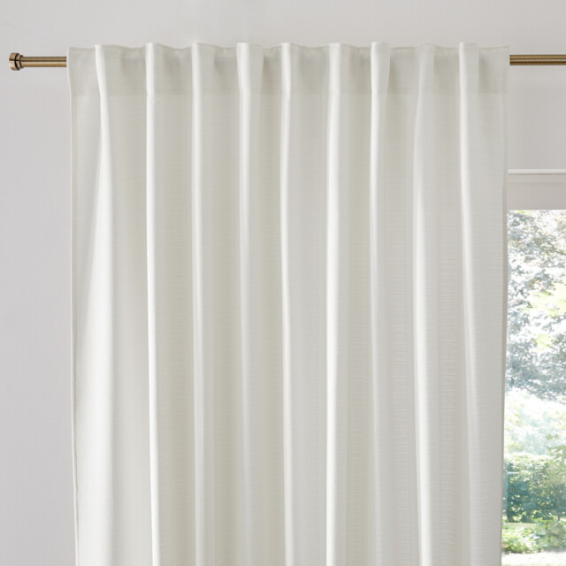 Select Recycled Polyester Curtain with Pencil Pleat and Wave - image 1
