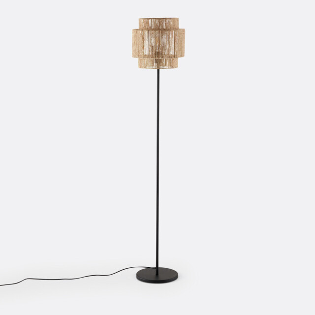 Yaku Metal and Hemp Floor Lamp - image 1