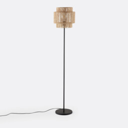 Yaku Metal and Hemp Floor Lamp