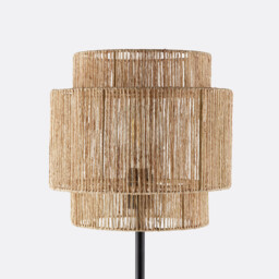 Yaku Metal and Hemp Floor Lamp - thumbnail 4