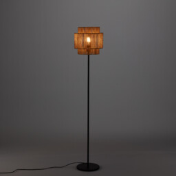 Yaku Metal and Hemp Floor Lamp - thumbnail 3
