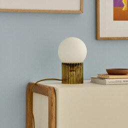 Dima Opaline & Coloured / Streaked Glass Lamp - thumbnail 2