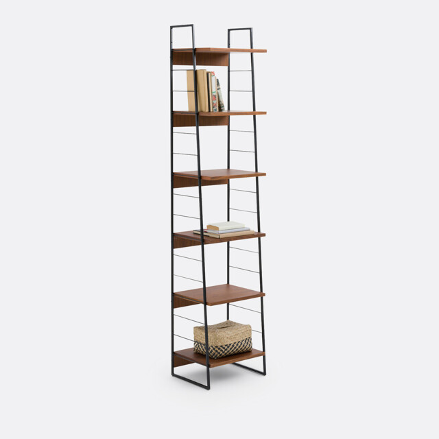 Watford Vintage Bookcase in Walnut Veneer - image 1
