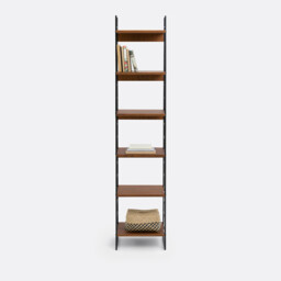 Watford Vintage Bookcase in Walnut Veneer - thumbnail 3