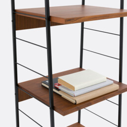 Watford Vintage Bookcase in Walnut Veneer - thumbnail 4