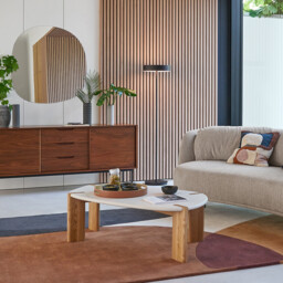Galet Organically Shaped Beech Coffee Table - thumbnail 1