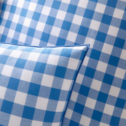 Veldi Blue Cotton Duvet Cover - thumbnail 4
