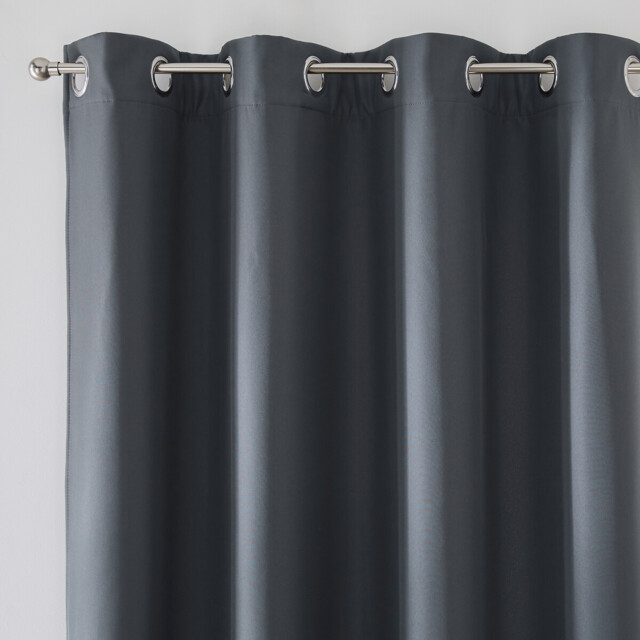 Thermal Fleece Curtain with Eyelets, Tobison - image 1